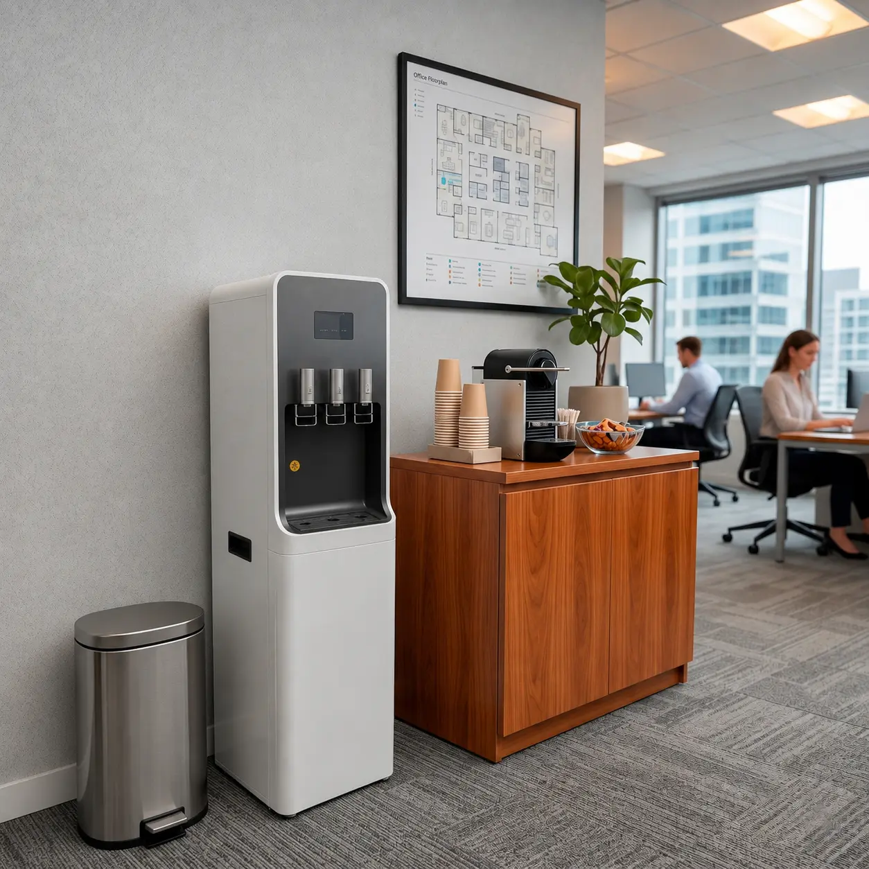 Dispensador de agua para oficinas en Tenerife